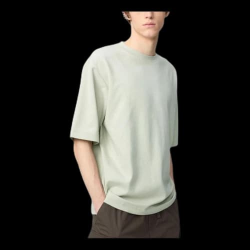 UNIQLO U AIRism Cotton Half Sleeve Oversized T-Shirt 'Light Green'
