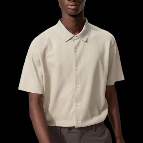 UNIQLO AIRism Polo Shirt 'Natural'