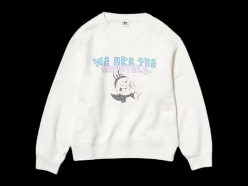 Uniqlo x POP MART THE MONSTERS Kids Sweatshirt Off White