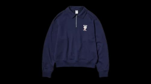 Uniqlo x POP MART THE MONSTERS Women's Half-Zip Sweatshirt Navy