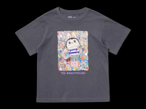 Uniqlo x POP MART THE MONSTERS Kids UT Graphic T-Shirt Dark Grey