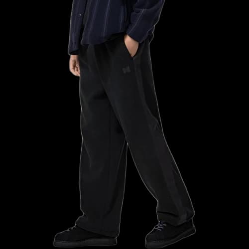 Uniqlo x Needles Fleece Wide Pants (Asia Sizing) Black