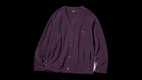 Uniqlo x Needles Fleece Cardigan (Asia Sizing) Purple