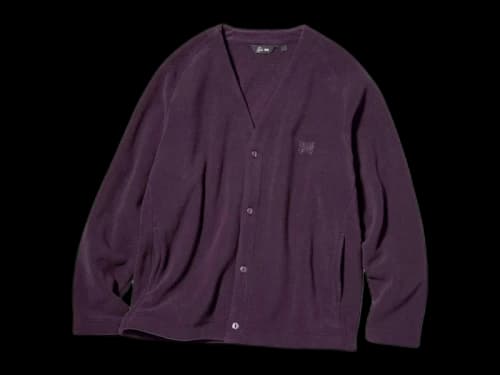 Uniqlo x Needles Fleece Cardigan Beige