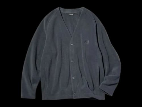 Uniqlo x Needles Fleece Cardigan Dark Grey