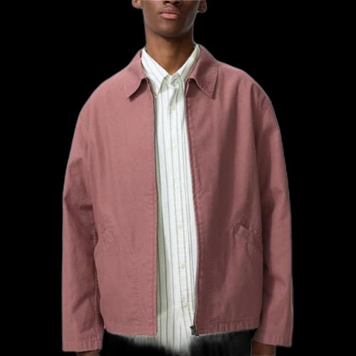 Uniqlo Zip Up Blouson 'Pink'