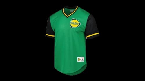 Mitchell & Ness La Galaxy Mesh V-Neck T-shirt Green