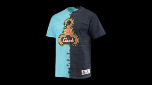 Mitchell & Ness San Jose Clash Vertical Tie-Dye Top Blue
