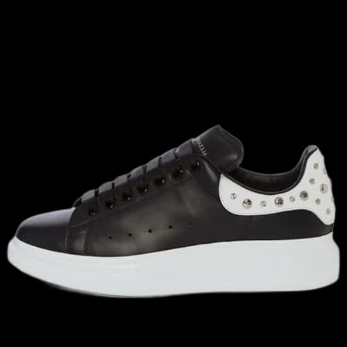 Alexander McQueen Oversized Studded Leather Sneakers 'Black'