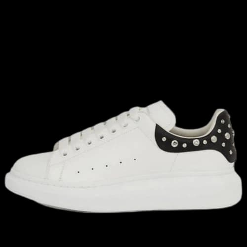Alexander McQueen Oversized Studded Leather Sneakers 'White'