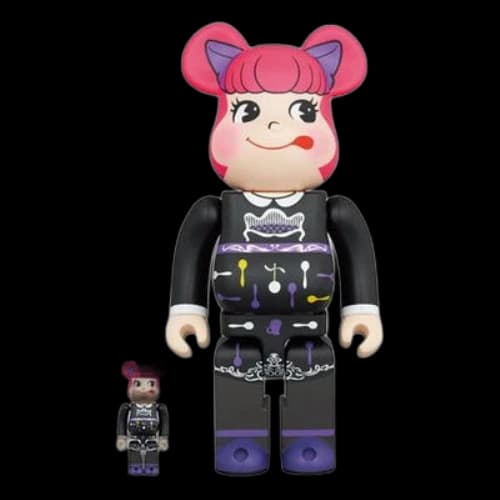 Bearbrick x BE@RBRICK ANNA SUI 100%+400% 'Pink Black'