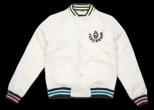 Icecream Ice Cream Hoodsie Jacket White