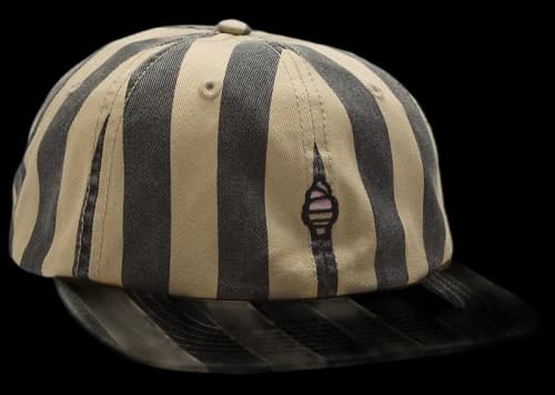 Icecream Ice Cream Dairy Fitted Cap Yellow