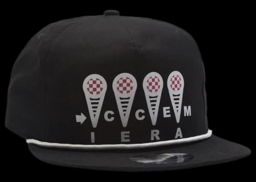 Icecream Ice Cream Logo Cap Black