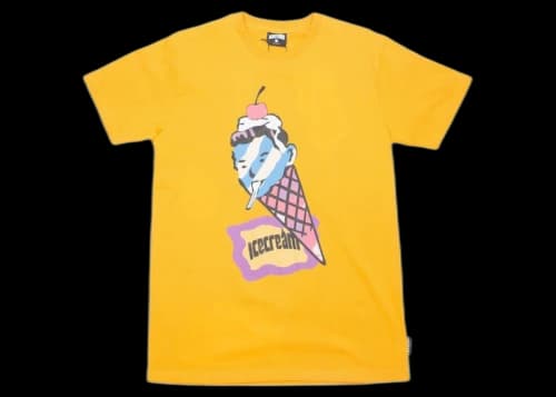 Icecream Ice Cream Conehead Tee Yellow