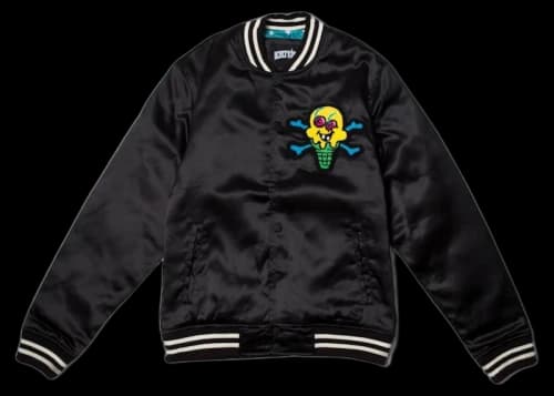 Icecream Ice Cream Bones Jacket Black