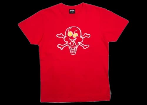 Icecream Ice Cream Cones and Bones Tee Red