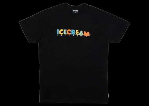 Icecream Ice Cream Drip Tee Black