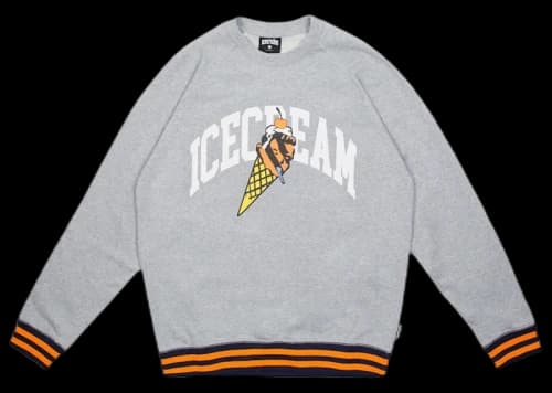 Icecream Ice Cream Snowbird Crew Sweater Gray