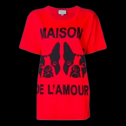 Gucci Pattern Printing Short Sleeve Red (Women's)
