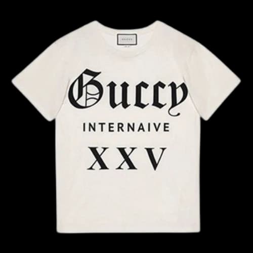 Gucci Guccy Series Cotton Short Sleeves Unisex White