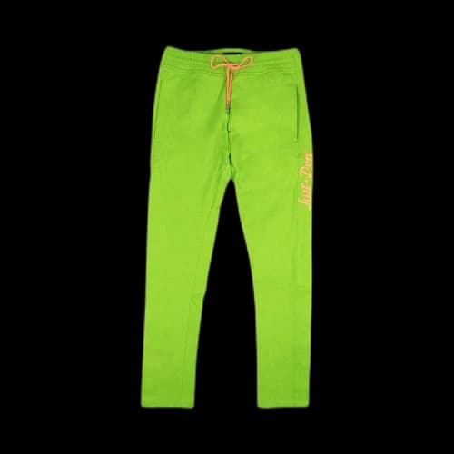 Just Don Jungle Canvas Tearaway Pants 'Lime Green'