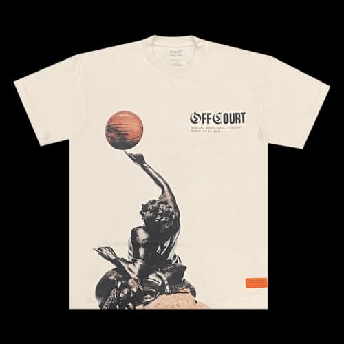 Just Don Off Court Tee 'Cream'