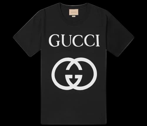 Gucci Interlocking GG Print T-shirt Black Ivory