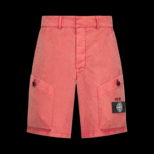 Dior x Stone Island Bermuda Shorts 'Red'