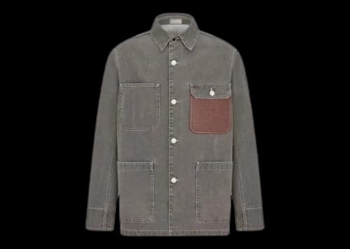 Dior x Stone Island Cotton Canvas Jacket Black