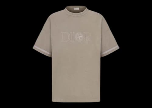 Dior x Stone Island Oversized Fit T-Shirt Brown
