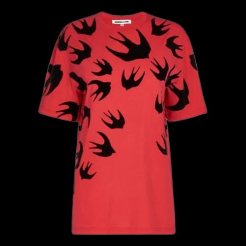 McQ Alexander McQueen Cotton Short Sleeve Red