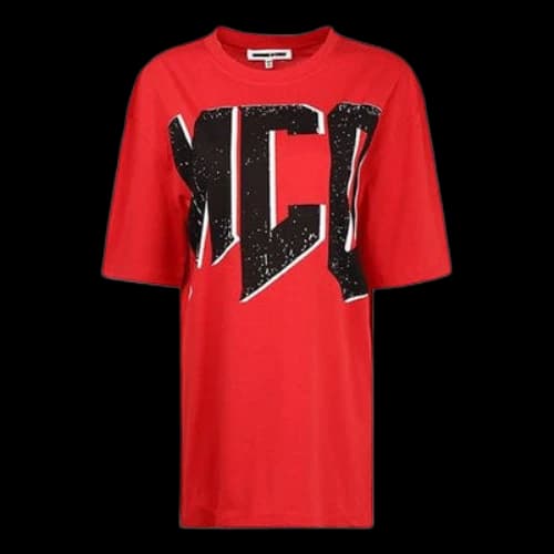 McQ Alexander McQueen Printing Short Sleeve Red