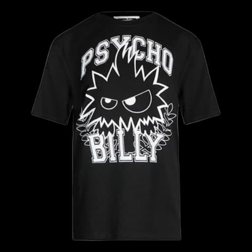 McQ Alexander McQueen Cotton Skeleton Short Sleeve Black