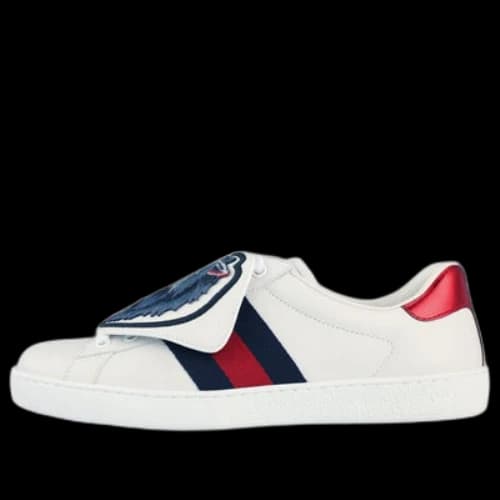 Gucci Ace Sneakers With Removable Wolf Patches 'White'