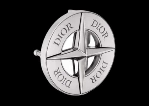 Dior x Stone Island Belt Buckle Palladium