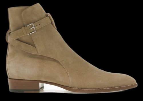 Saint Laurent Wyatt Jodhpur Boot Tobacco Suede