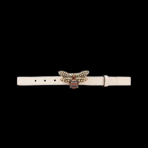 Gucci Queen Margaret Leather Belt 'Off White'