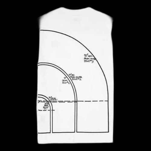 THE NORTH FACE SS20 Geometry Pattern Logo Quick Dry Short Sleeve White
