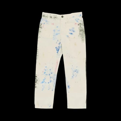 Gucci Paint Splatter Jeans White