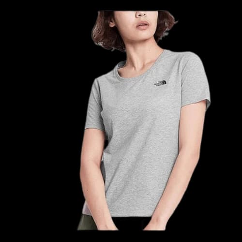 THE NORTH FACE Outdoor hygroscopic Sweat-Wicking Short Sleeve light grey