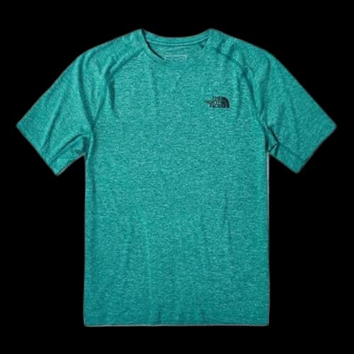 THE NORTH FACE Logo Sports Round Neck Short Sleeve Green