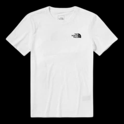 THE NORTH FACE TNF logo Short Sleeve Couple Style White