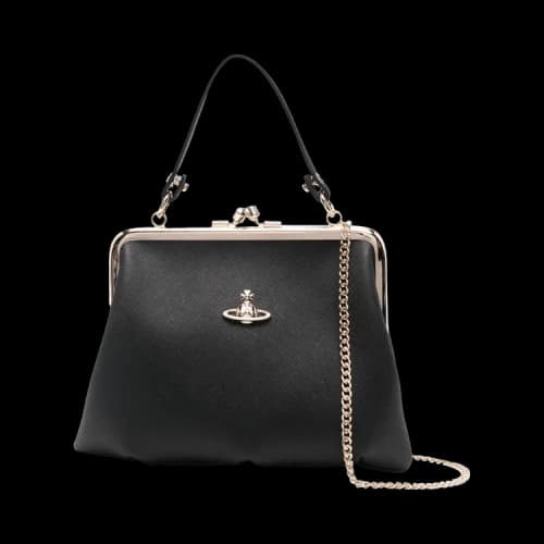 Vivienne Westwood Granny Frame Purse 'Black'
