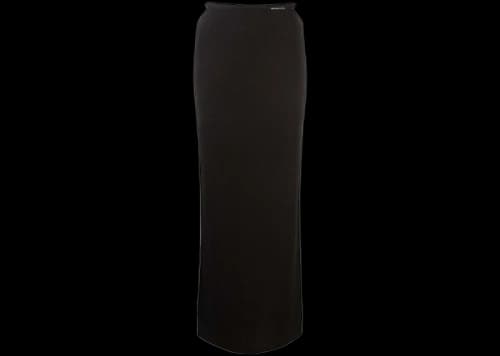 T by Alexander Wang Skinny Woven Label G String Floor Length Skirt Black