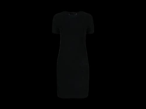 T by Alexander Wang Crew Neck Short Sleeve Dress Black