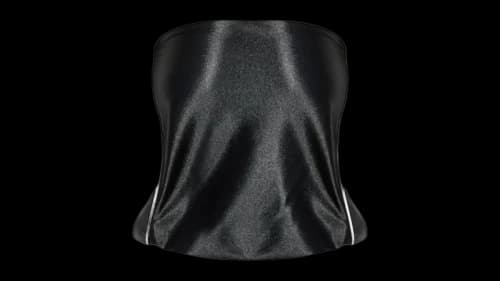 Alexander Wang Women's Strapless Bubble Top Black