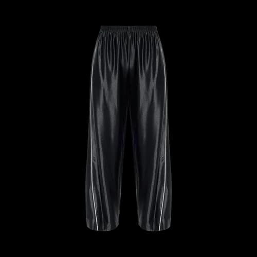 Alexander Wang Reflective Piping Mid Rise Trackpant 'Black'