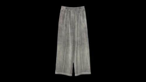 Alexander Wang Women's Allover Hotfix Mid-Rise Relaxed Pant Titanium