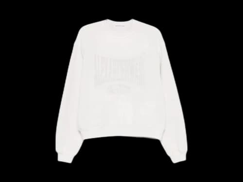 T by Alexander Wang Graphic Crewneck Sweatshirt Sand/Ecru